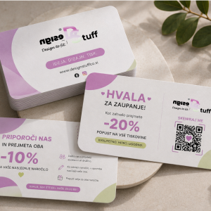 Promo kartice so idealne za akcije, dogodke, predstavitve in promocije podjetij.