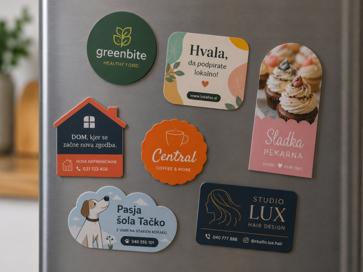 Magneti po meri - Promocijski magnet z logotipom podjetja